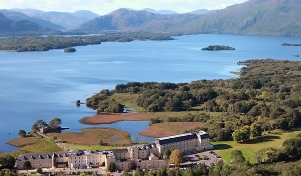 The Lake Hotel in Killarney is one of our most romantic and lovely accommodations.
