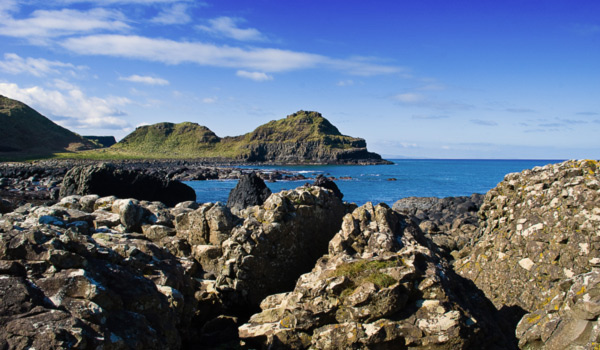 Beautiful Antrim coastal scenery near the Giant's Causeway.