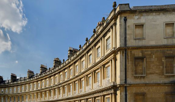 Sweeping Georgian Terraces in the City of Bath