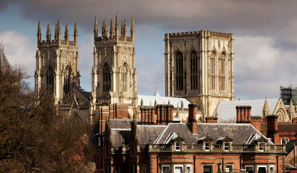 York Minster Gothic Cathedral in the City of York