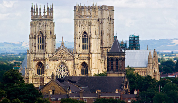 Gothic York Minster is one of the largest Cathedrals in Europe