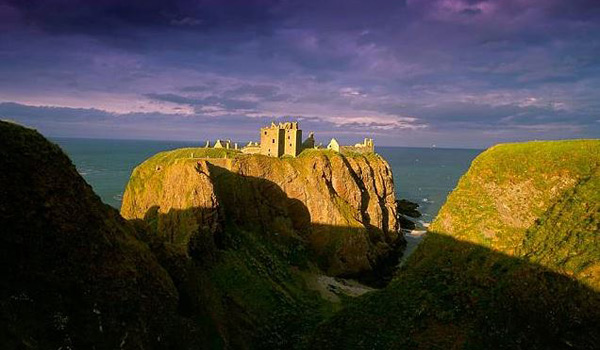 Impressive Dunnotar Castle near Aberdeen.