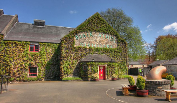Picturesque Blair Atholl Distillery near Pitlochry