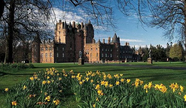 Glamis Castle north of Dundee