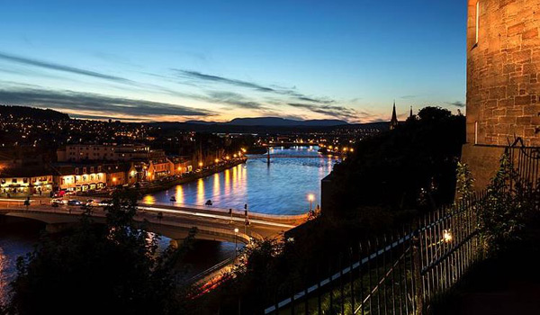 The City of Inverness at dusk