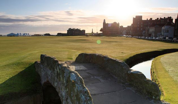 The famous Old Course at St Andrews - the 'Home of Golf'.