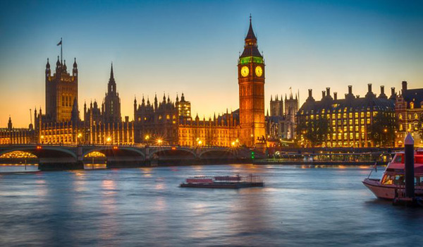Big Ben & The Houses of Parliament viewed from across the River Thames