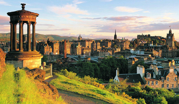 The Scenically Located City of Edinburgh
