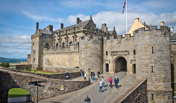 The Grand Entrance to Stunning, Renaissance-Style Stirling Castle