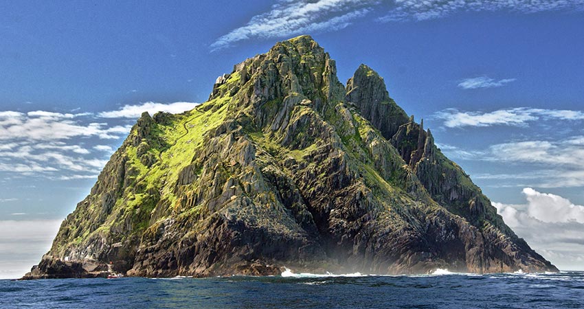 Profile view of Skellig island