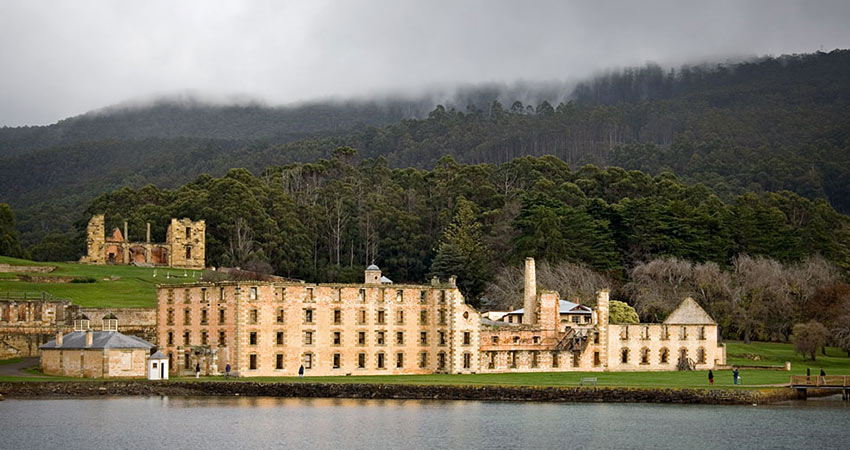 View of Penitentiary at Port Arthur in Tasmania